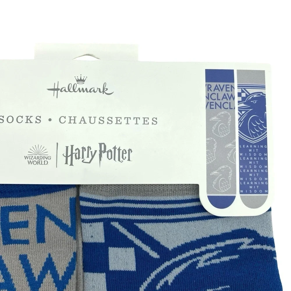 Wizarding World of Harry Potter x Hallmark Ravenclaw Crew Socks New